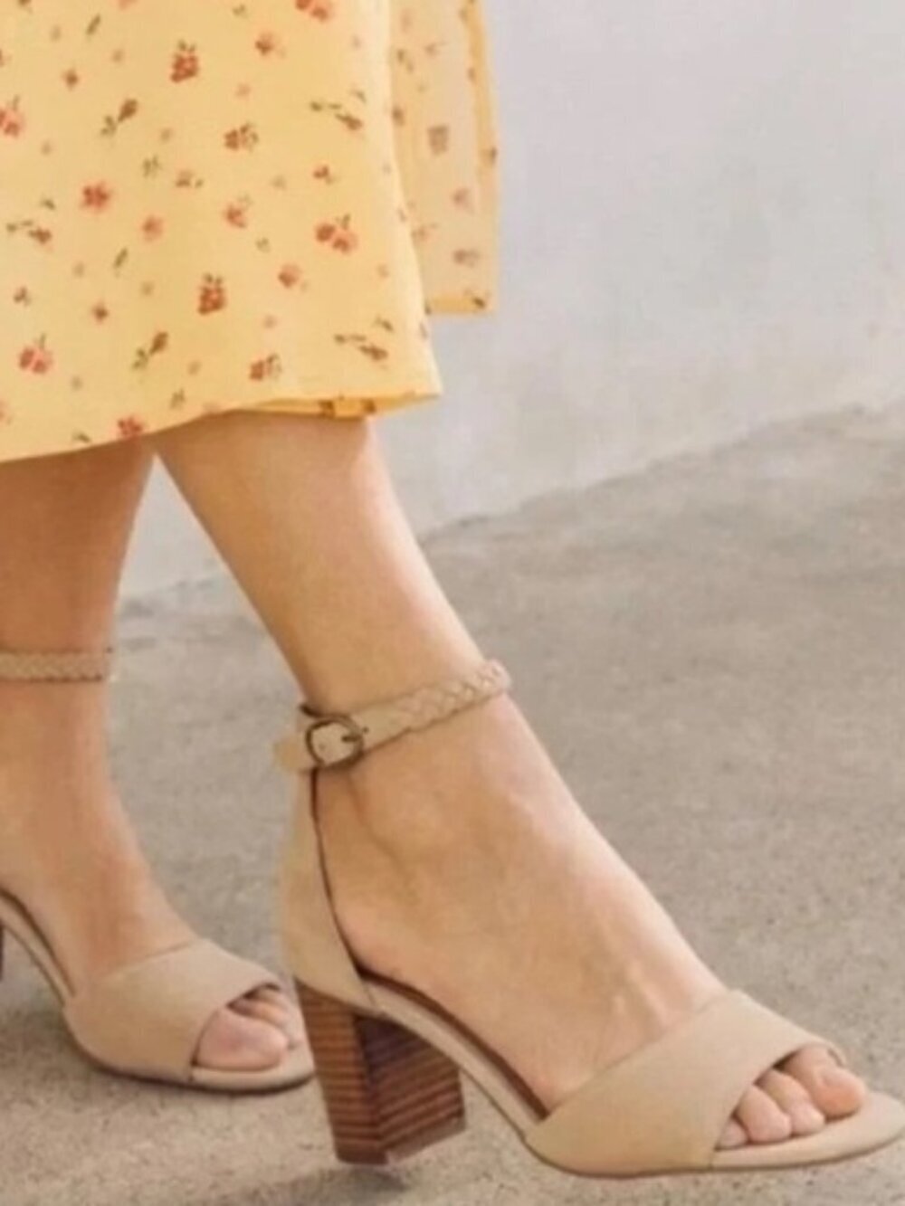 Soludos Hazel Suede Heels Sz 9.5 Sand/Tan Summer Neutral NEW NWOB - Picture 2 of 10